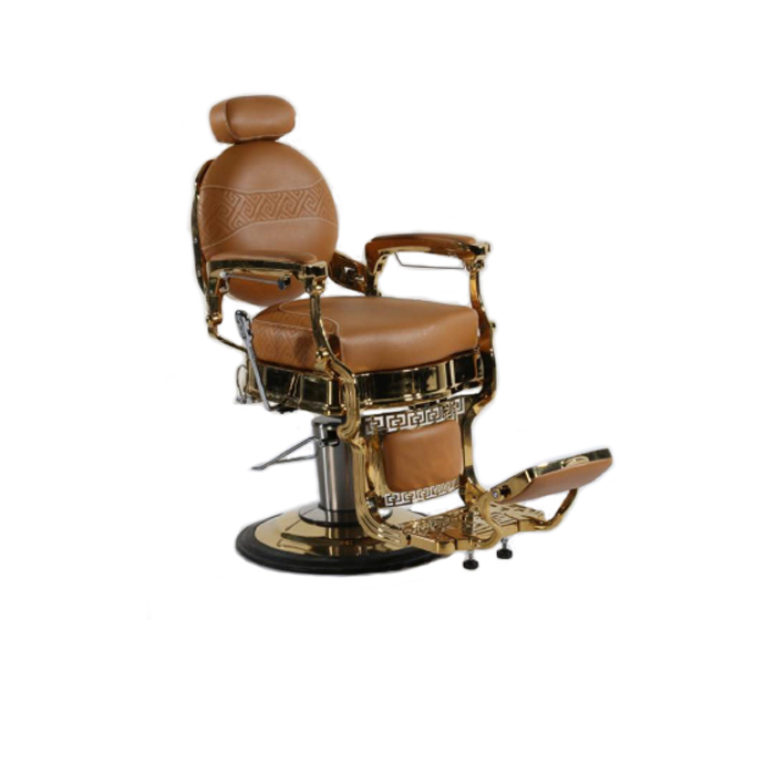 Golden Barber Chair Brown